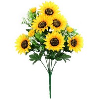 GIRASOLE MAZZO 9 RAMI CM.50